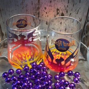 Hard Rock Hotel Orlando Rock Glasses flames 🔥
